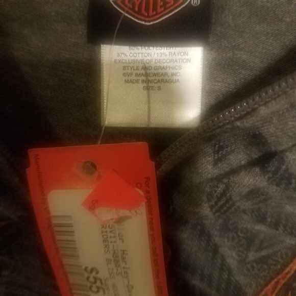 Harley Davidson light zip up hoodie - Picture 5 of 5